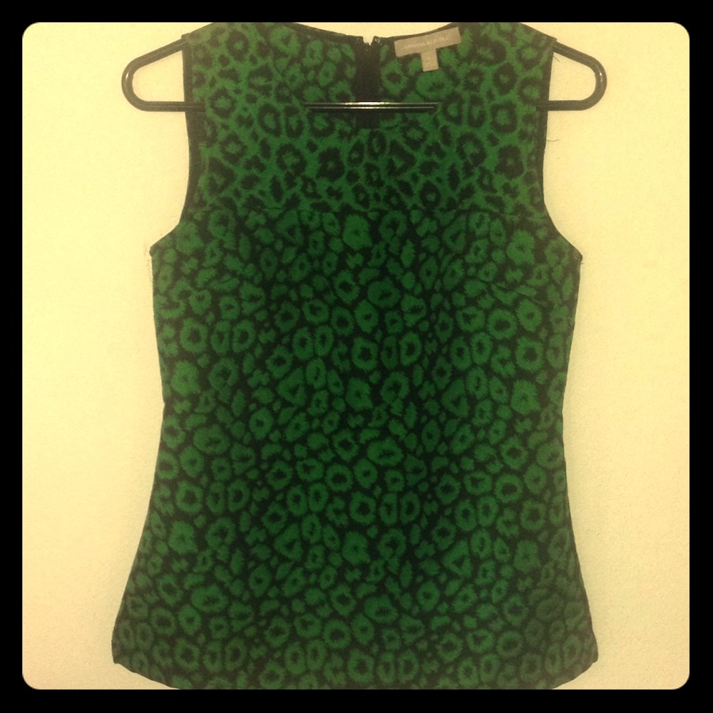 Green Leopard blouse